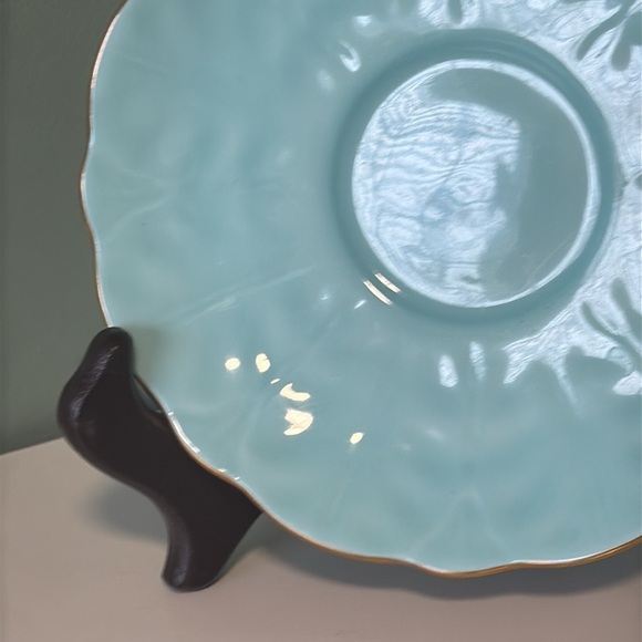 Aynsley light blue teacup saucer - Picture 2 of 4